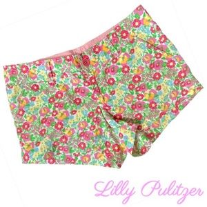 Lilly Pulitzer Walsh Shorts “Mini Gardens by the Sea” Size 00 Rare EUC